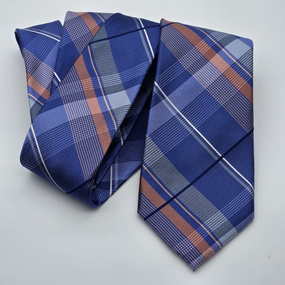 Michael Kors Silk Tie Mens Blue Stripes Designer Formal Dress Neckwear 60x3